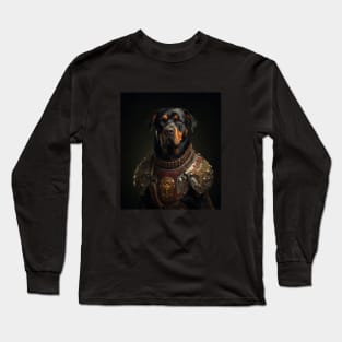 Valiant Rottweiler - Medieval German Knight Long Sleeve T-Shirt